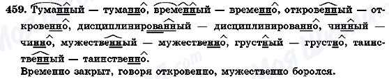 ГДЗ Російська мова 7 клас сторінка 459