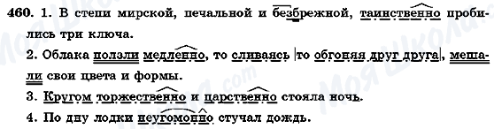 ГДЗ Русский язык 7 класс страница 460