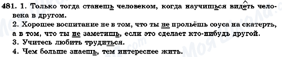 ГДЗ Русский язык 7 класс страница 481