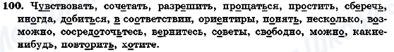 ГДЗ Російська мова 7 клас сторінка 100