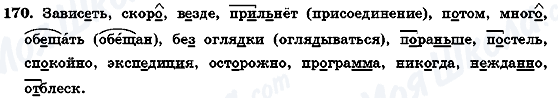 ГДЗ Русский язык 7 класс страница 170