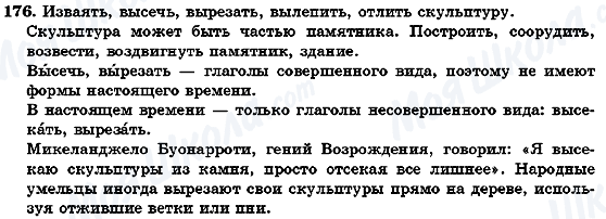 ГДЗ Російська мова 7 клас сторінка 176