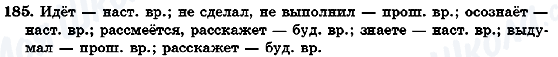 ГДЗ Російська мова 7 клас сторінка 185