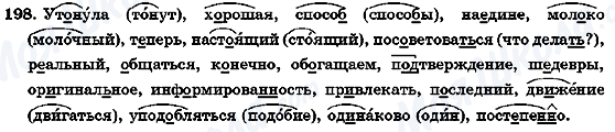 ГДЗ Російська мова 7 клас сторінка 198