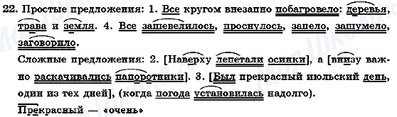 ГДЗ Російська мова 7 клас сторінка 22