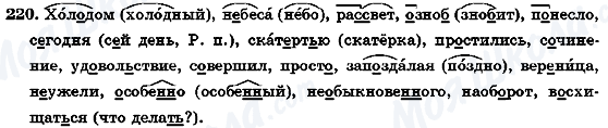 ГДЗ Російська мова 7 клас сторінка 220