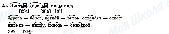 ГДЗ Російська мова 7 клас сторінка 25