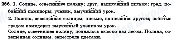 ГДЗ Російська мова 7 клас сторінка 256