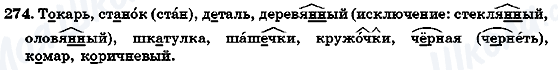 ГДЗ Російська мова 7 клас сторінка 274(1)