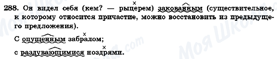 ГДЗ Російська мова 7 клас сторінка 288