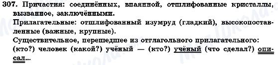 ГДЗ Російська мова 7 клас сторінка 307