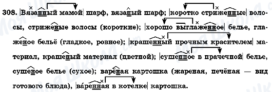 ГДЗ Російська мова 7 клас сторінка 308