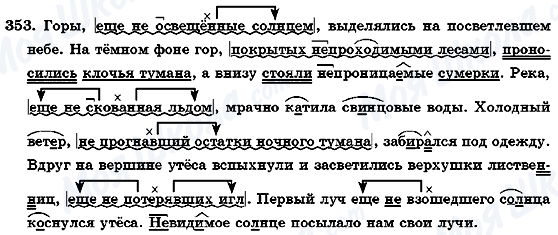 ГДЗ Російська мова 7 клас сторінка 353