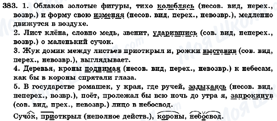 ГДЗ Російська мова 7 клас сторінка 383