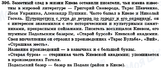 ГДЗ Російська мова 7 клас сторінка 396