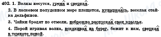 ГДЗ Російська мова 7 клас сторінка 402