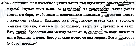 ГДЗ Російська мова 7 клас сторінка 403