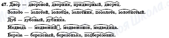 ГДЗ Русский язык 7 класс страница 47