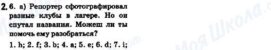 ГДЗ Англійська мова 6 клас сторінка 2.6