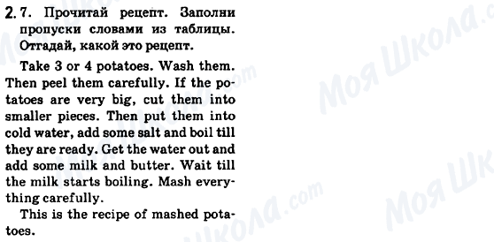 ГДЗ Английский язык 6 класс страница 2.7
