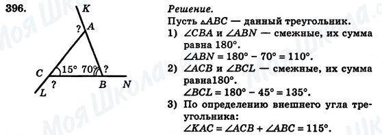 ГДЗ Геометрія 7 клас сторінка 396