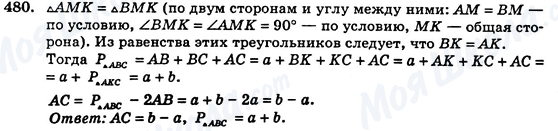 ГДЗ Геометрія 7 клас сторінка 480