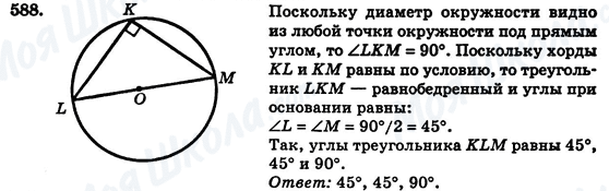 ГДЗ Геометрия 7 класс страница 588