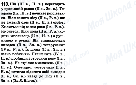 ГДЗ Українська мова 6 клас сторінка 110