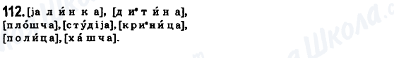 ГДЗ Українська мова 6 клас сторінка 112