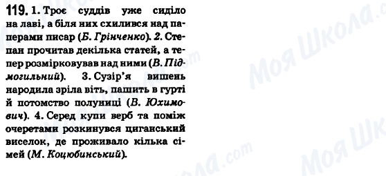 ГДЗ Українська мова 6 клас сторінка 119