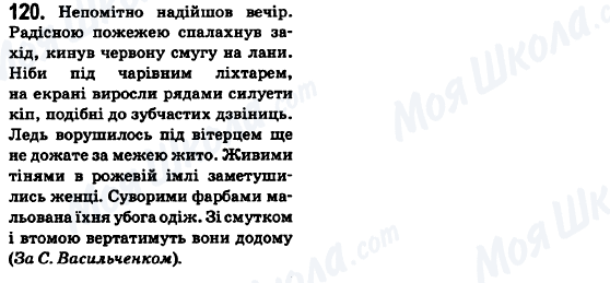 ГДЗ Українська мова 6 клас сторінка 120