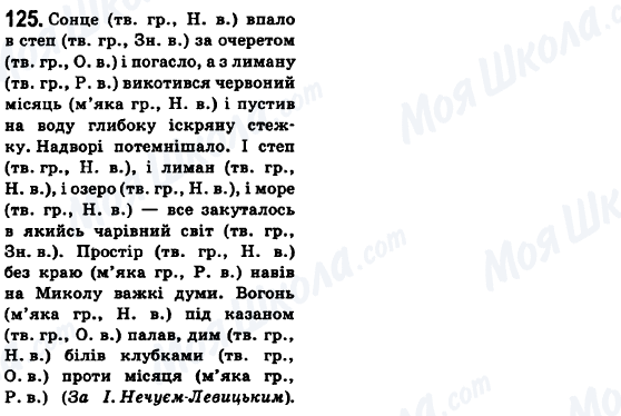 ГДЗ Українська мова 6 клас сторінка 125