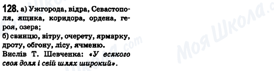 ГДЗ Укр мова 6 класс страница 128