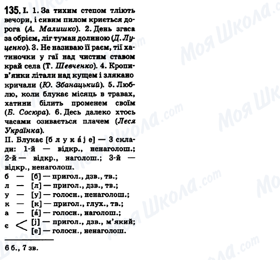 ГДЗ Укр мова 6 класс страница 135