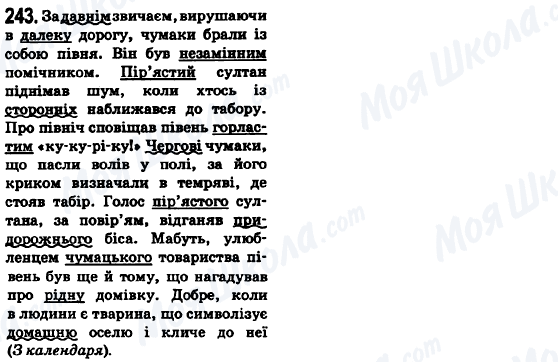 ГДЗ Укр мова 6 класс страница 243
