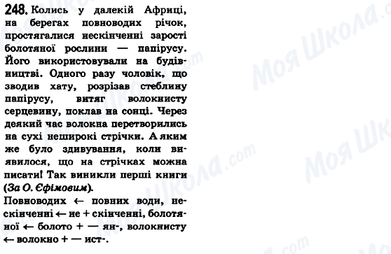 ГДЗ Українська мова 6 клас сторінка 248