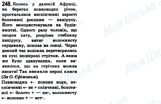 ГДЗ Укр мова 6 класс страница 248