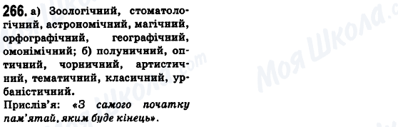 ГДЗ Українська мова 6 клас сторінка 266