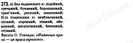 ГДЗ Українська мова 6 клас сторінка 273