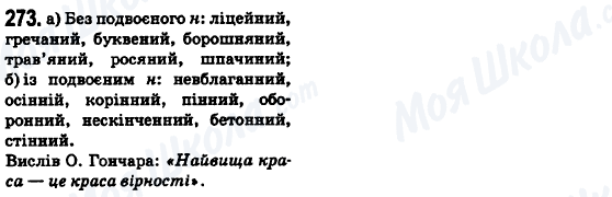 ГДЗ Укр мова 6 класс страница 273