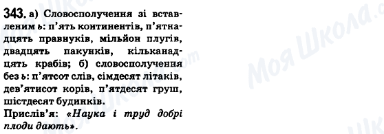ГДЗ Українська мова 6 клас сторінка 343