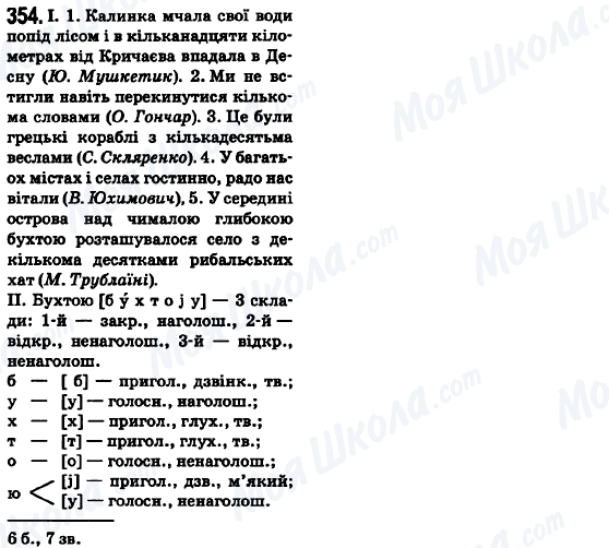 ГДЗ Українська мова 6 клас сторінка 354