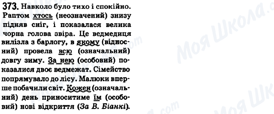 ГДЗ Українська мова 6 клас сторінка 373