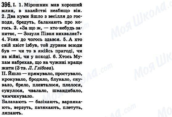 ГДЗ Українська мова 6 клас сторінка 396