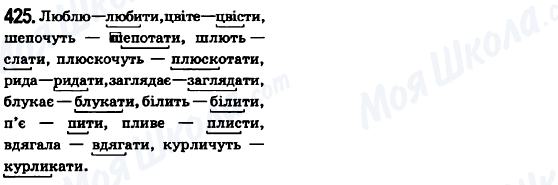 ГДЗ Українська мова 6 клас сторінка 425