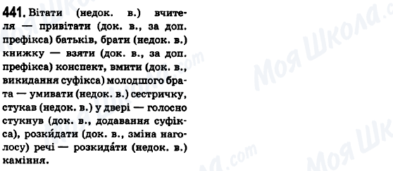 ГДЗ Українська мова 6 клас сторінка 441