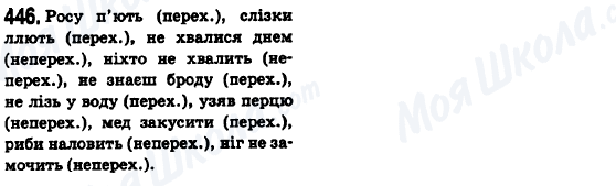 ГДЗ Укр мова 6 класс страница 446