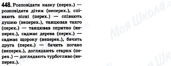 ГДЗ Укр мова 6 класс страница 448