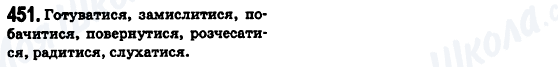 ГДЗ Українська мова 6 клас сторінка 451