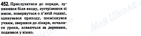 ГДЗ Укр мова 6 класс страница 452